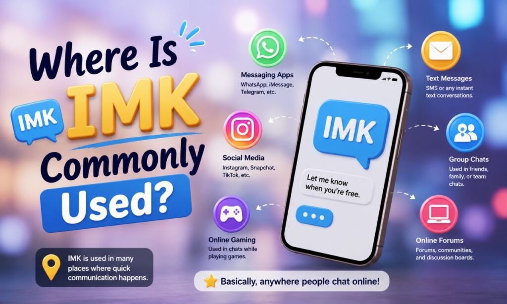 Where Is IMK Commonly Used