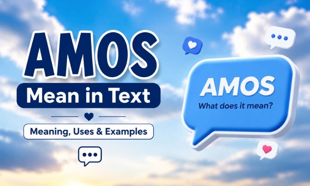 AMOS Mean in Text