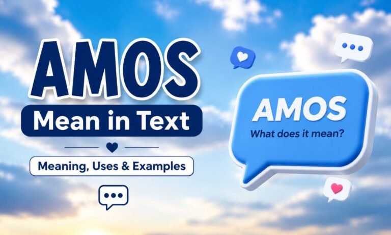 AMOS Mean in Text