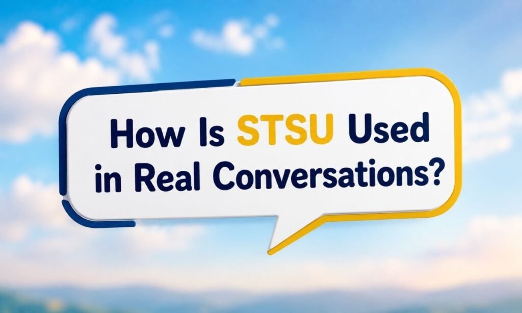 How Is STSU Used in Real Conversations