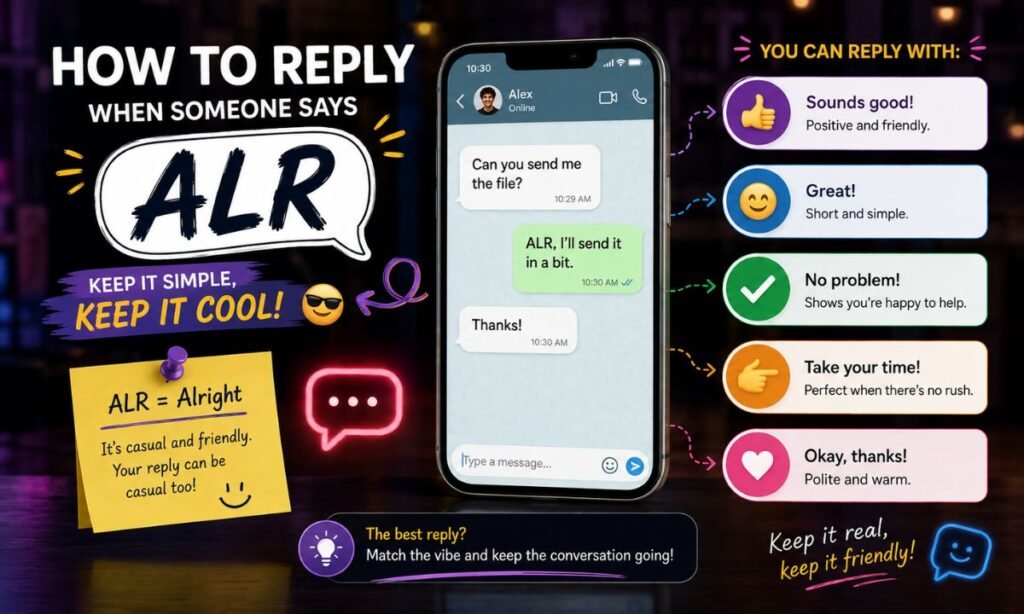 How to Reply When Someone Says ALR