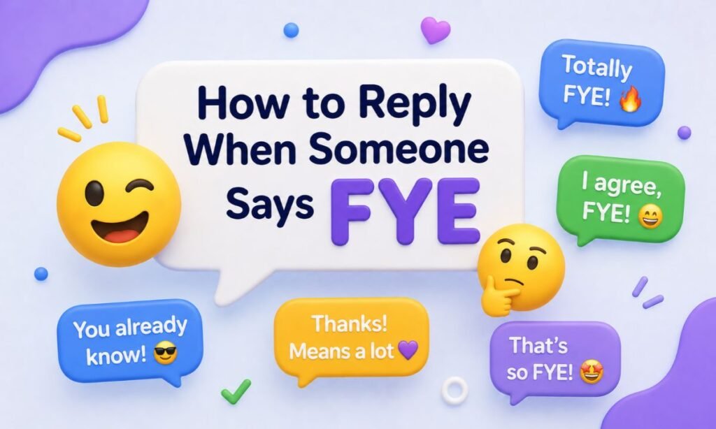 How to Reply When Someone Says FYE