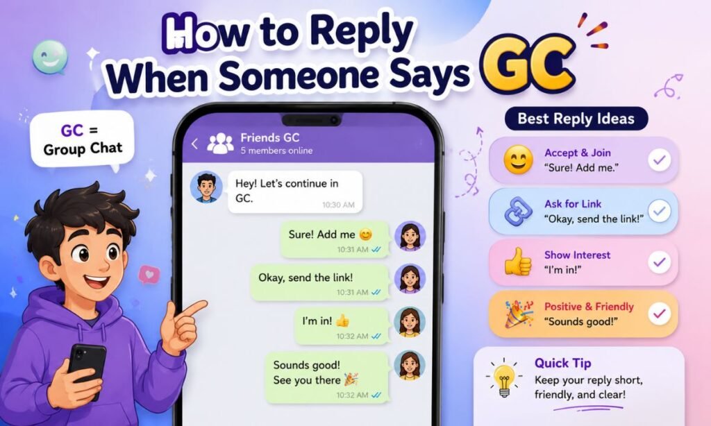 How to Reply When Someone Says GC