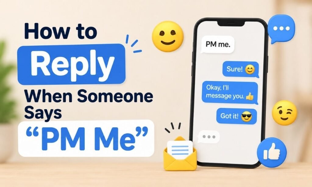 How to Reply When Someone Says “PM Me”