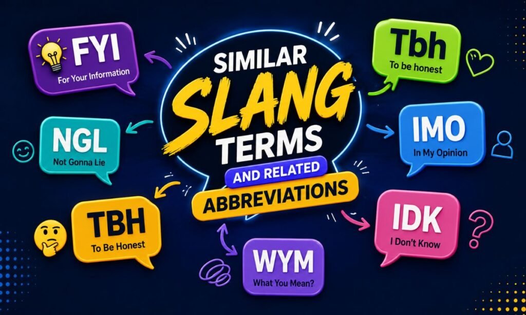 Similar Slang Terms and Related Abbreviations