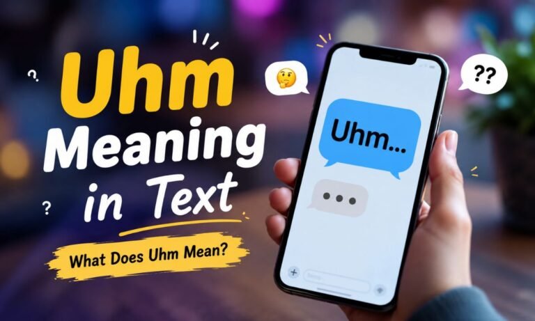 Uhm Meaning in Text