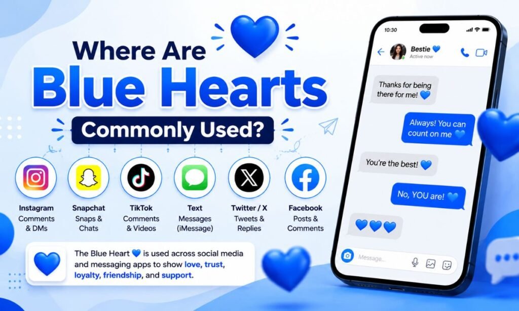 Where Are Blue Hearts Commonly Used