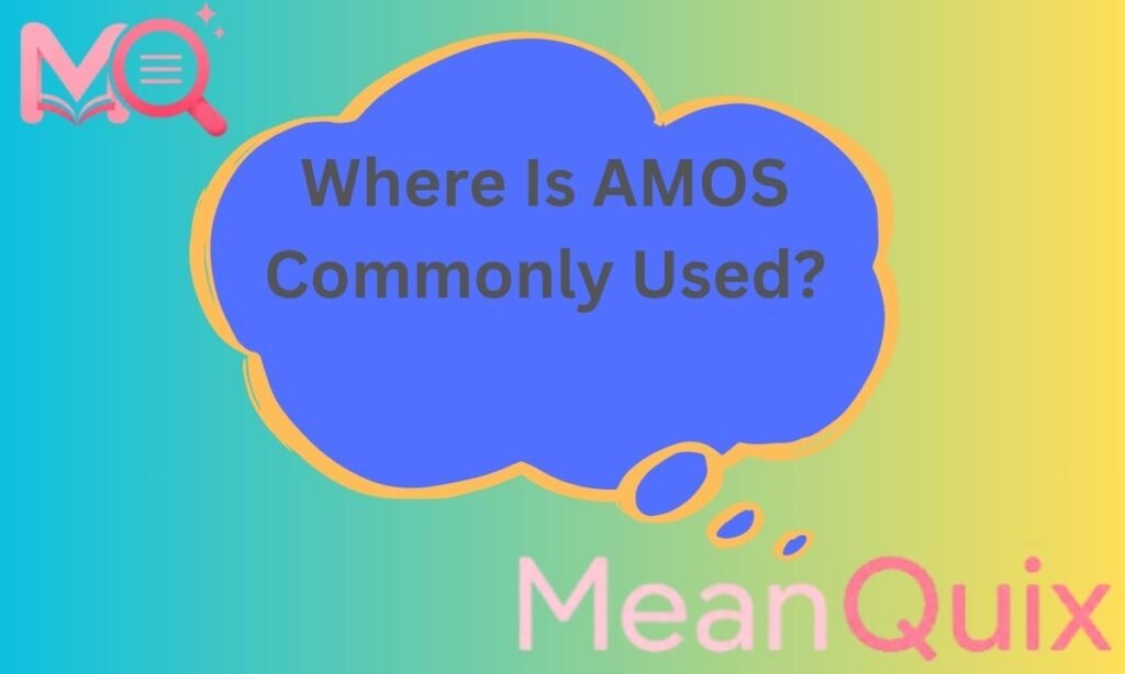 Where Is AMOS Commonly Used