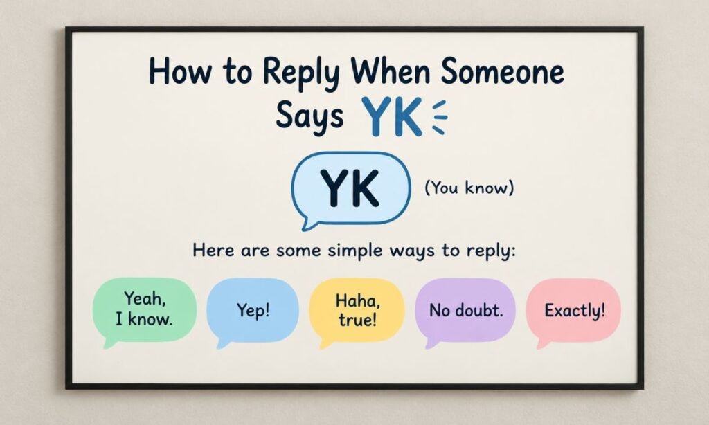 How to Reply When Someone Says YK