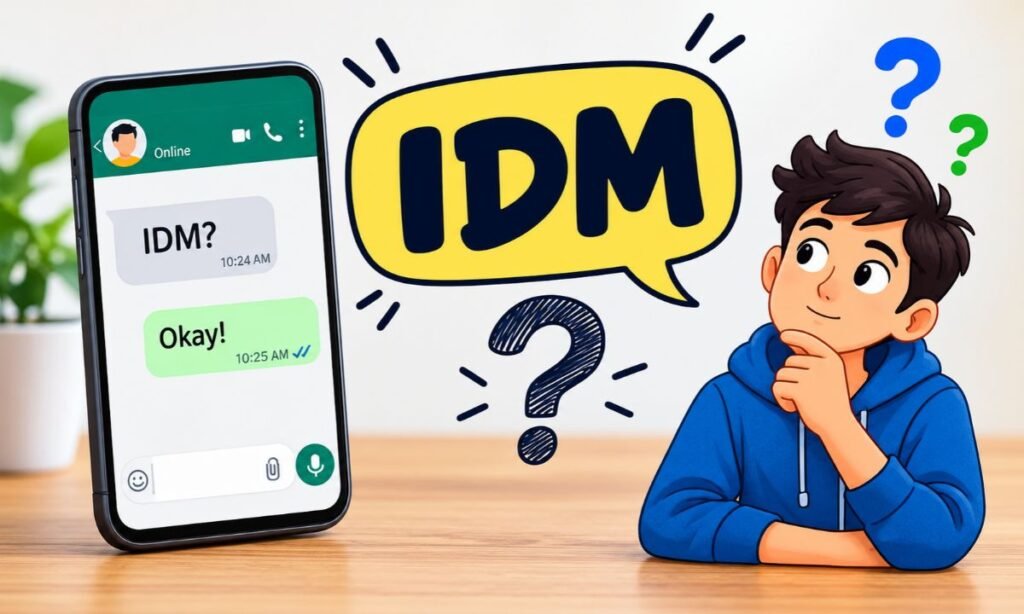 IDM Meaning in Text
