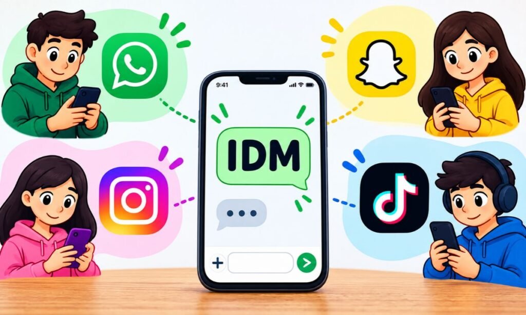 IDM Meaning on WhatsApp, Snapchat, Instagram & TikTok