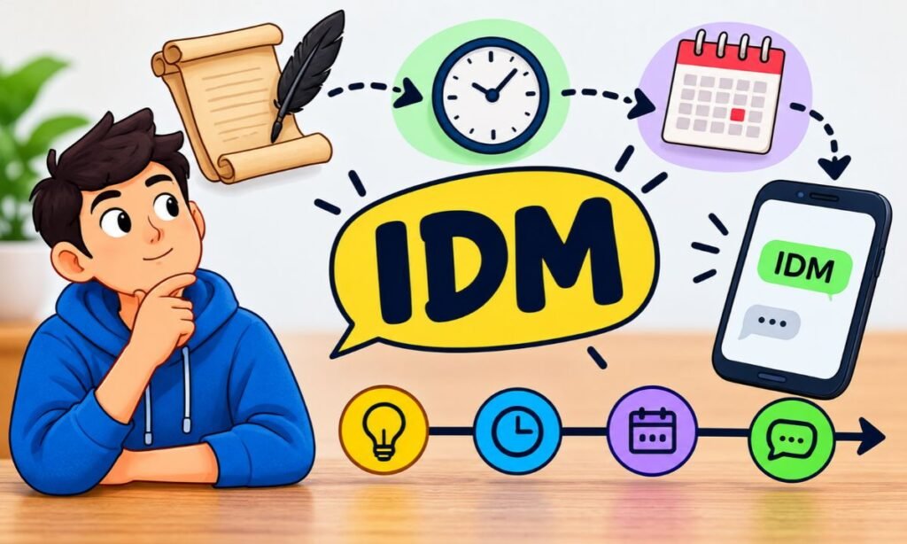Origin, History & First Known Use of IDM Meaning in Text