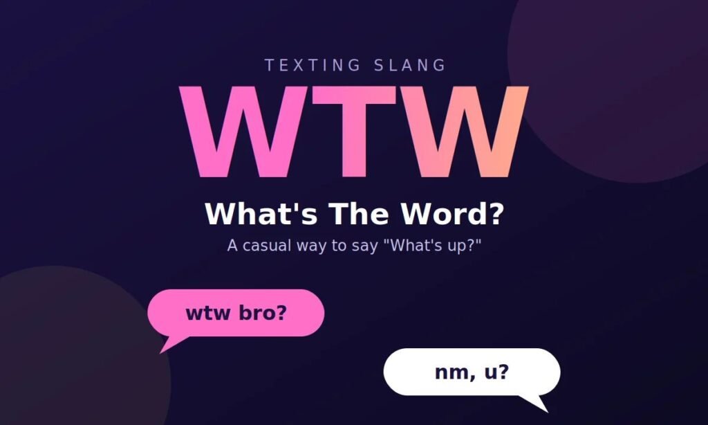 WTW Meaning in Text