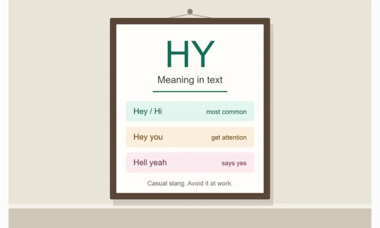 HY Meaning in Text