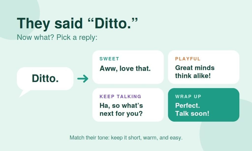 How to Respond When Someone Says Ditto