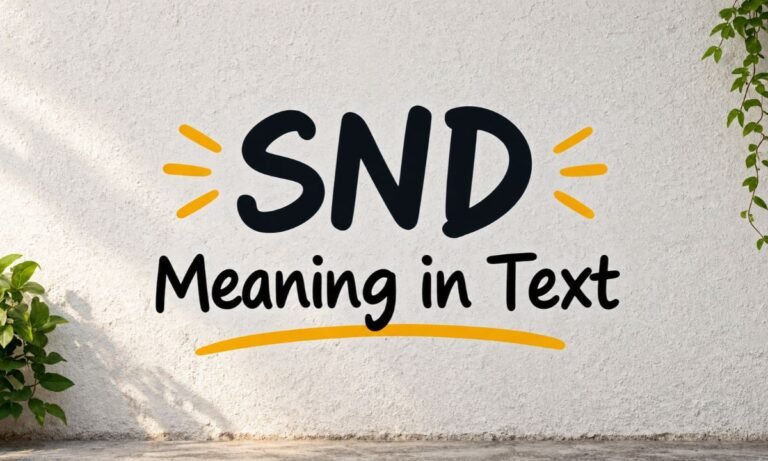 SND Meaning in Text