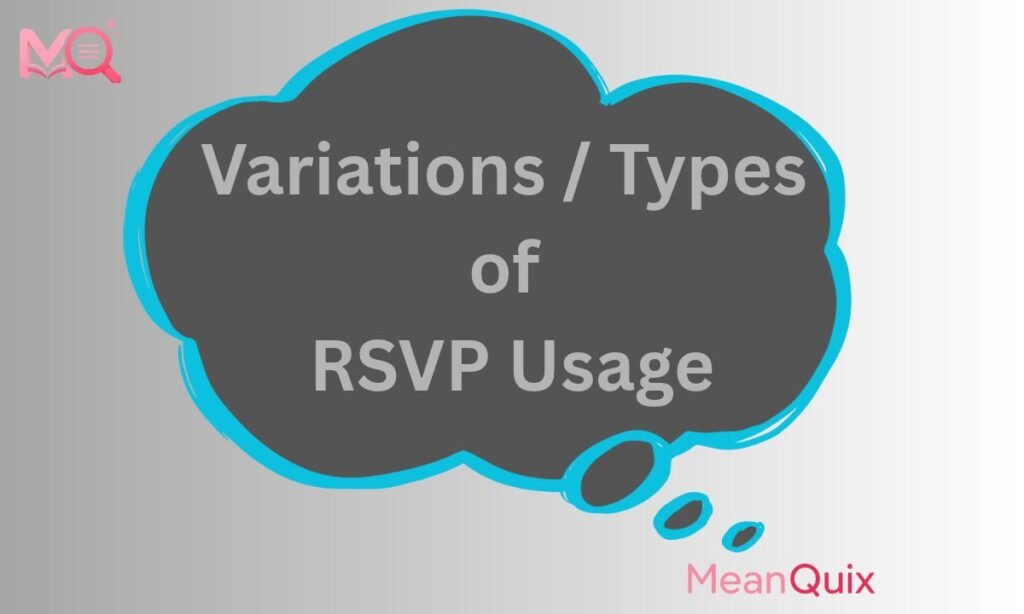 Variations _ Types of RSVP Usage
